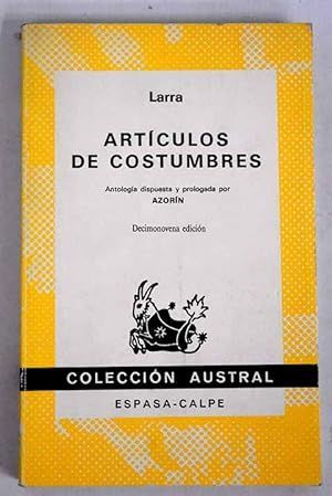 ARTCULOS DE COSTUMBRES (AUSTRAL 306)